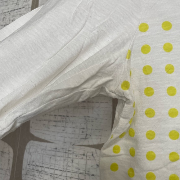 Chartreuse Polk Dot T Shirt - Picture 2 of 4